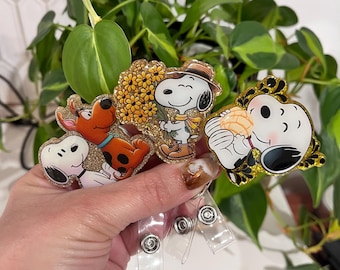 snoopy badge reel
