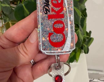 Diet Coke inspired badge reel