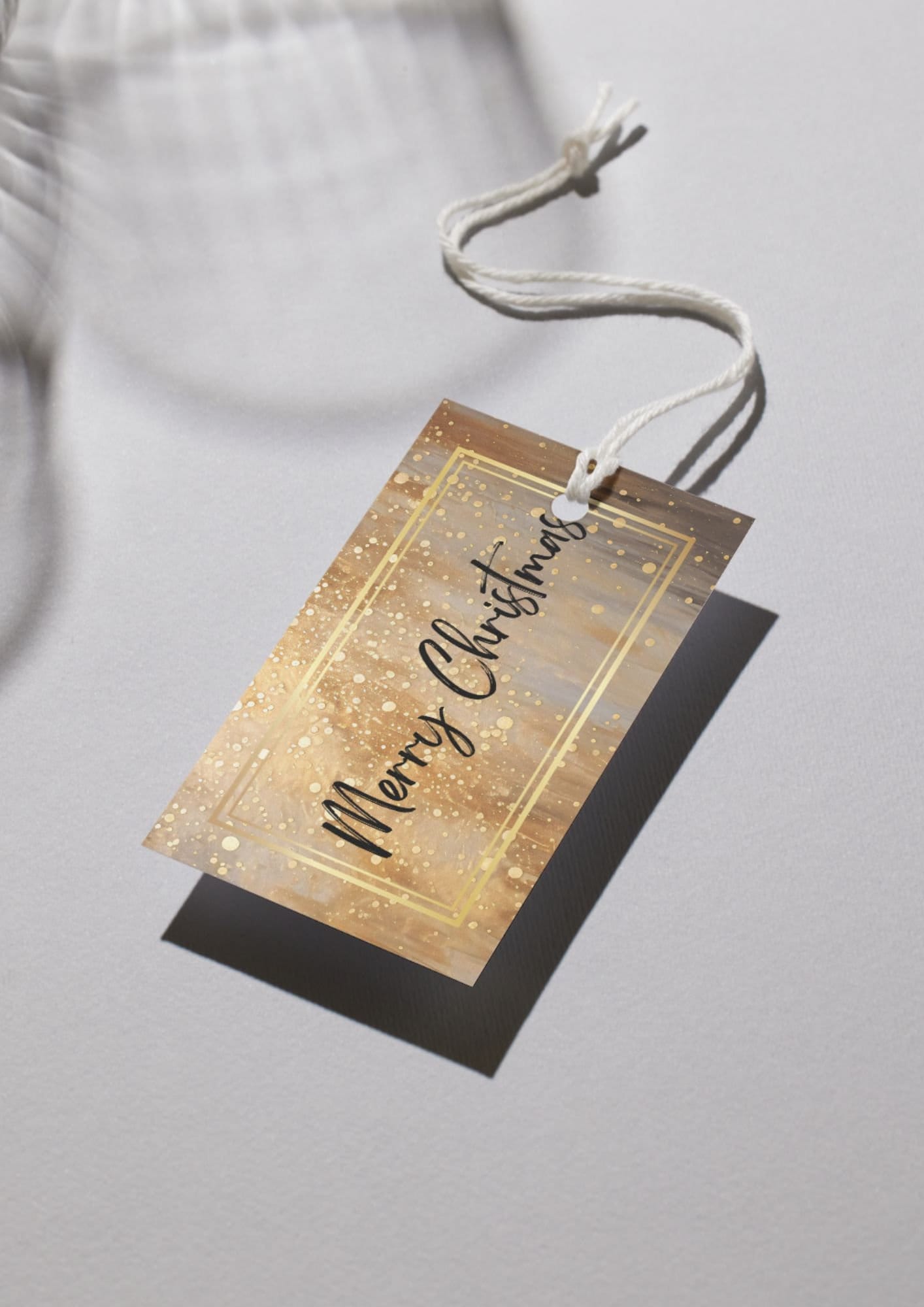 Printable Holiday Gift Tags Set of NINE Gold Sparkle Christmas Gift ...