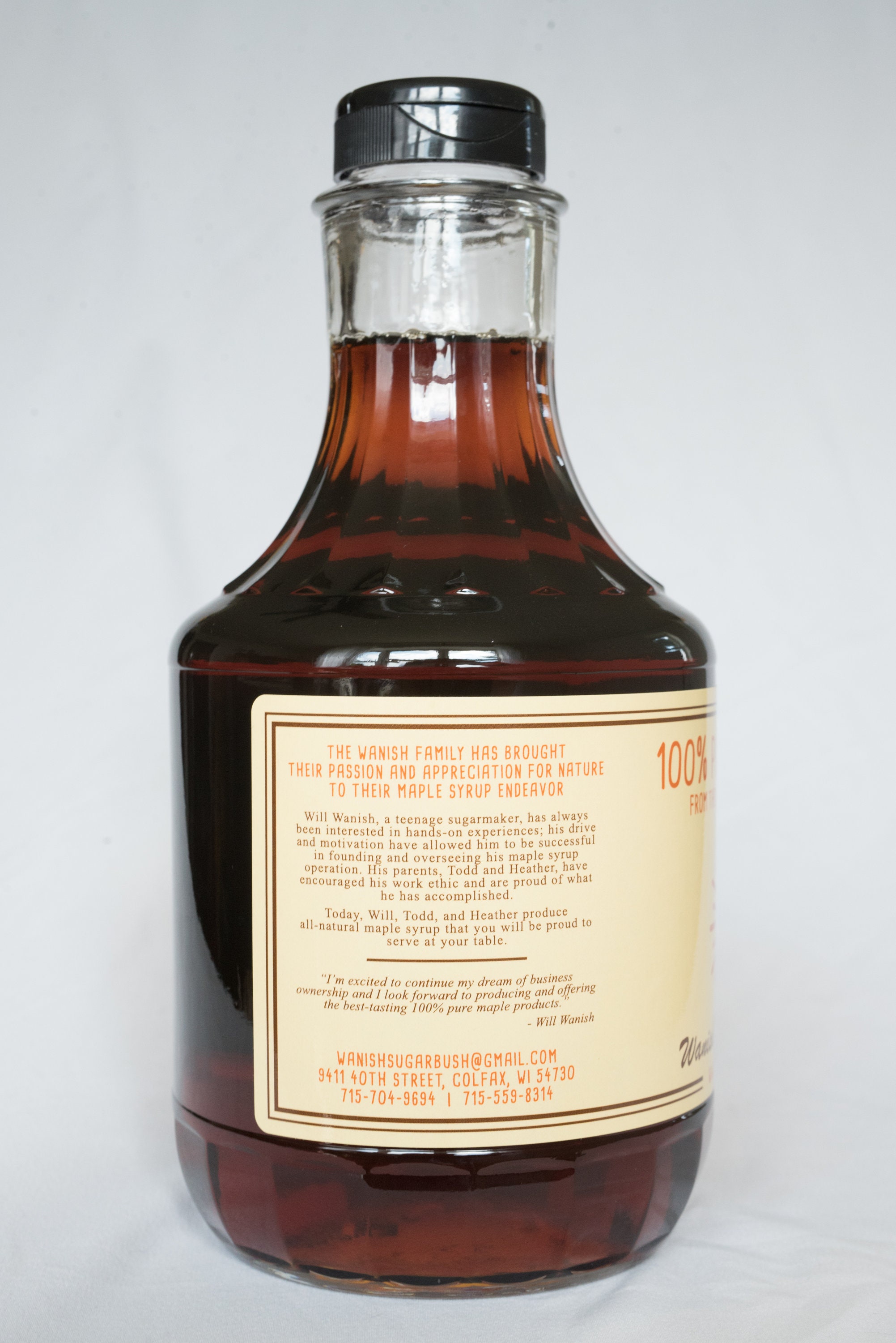 100 Pure Maple Syrup From the Northwoods of Wisconsin 32 Oz Quart Etsy