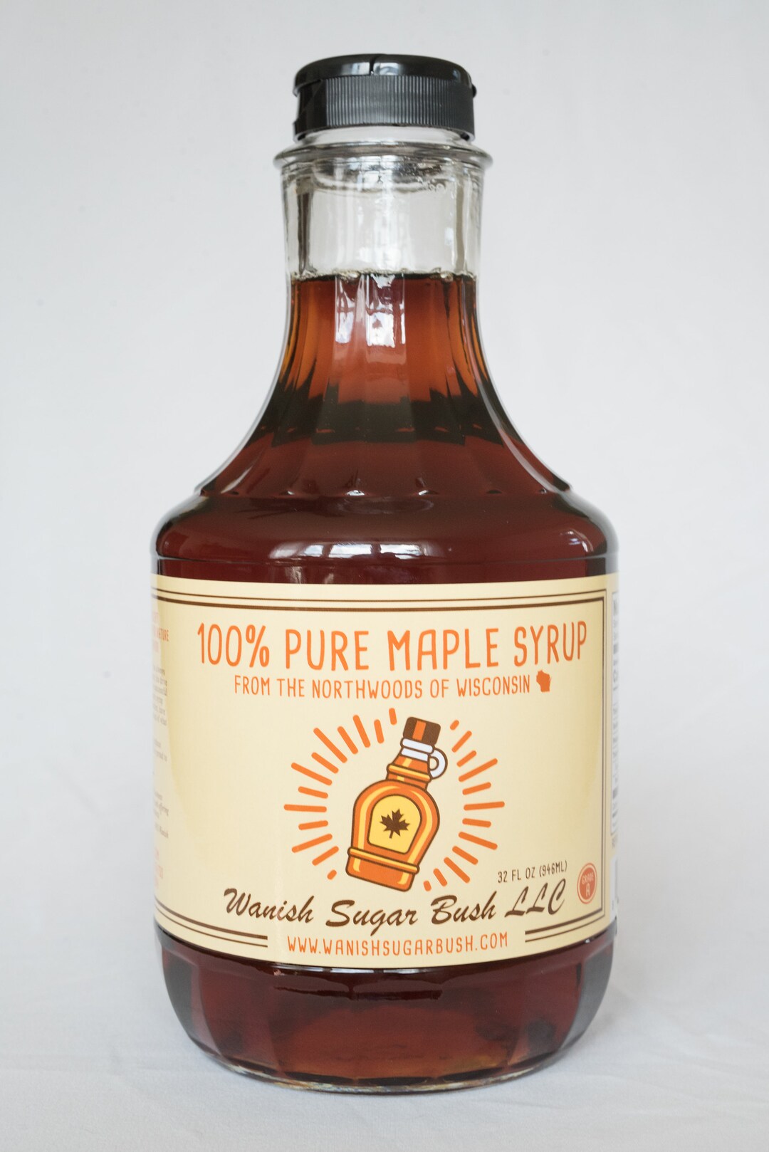 100 Pure Maple Syrup From the Northwoods of Wisconsin 32 Oz Quart Etsy