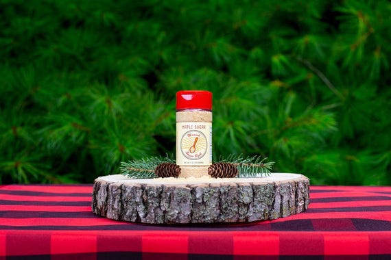 100% Pure Maple Sugar, Made in Wisconsin, Made from Pure Maple Syrup, 4 oz Shaker Bottle, Brown Sugar Substitute, Yogurt or Oatmeal Topping