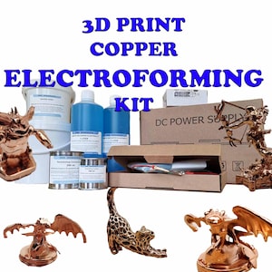 Electroforming Kit for 3D Prints and Figurines – Complete Copper Plating Kit