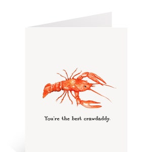 Vaderdag langoesten kaart / je bent de beste krop papa / je bent de beste vader / beste vader kaart / langoesten kook / Asian Food Card