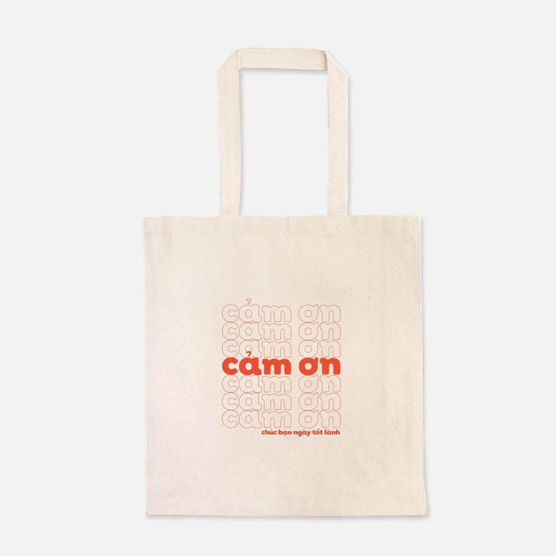 Cam on Tote Bag / Thank You Vietnamese Tote Bag / Reusable Tote Bag / Vietnamese Gifts / Gifts