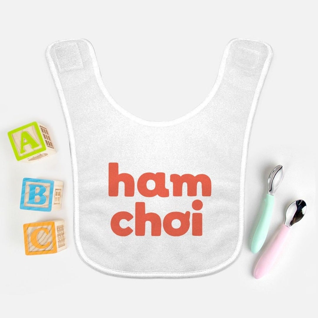 Ham Choi Baby Bib / Funny Vietnamese Baby Bib / Baby Bib / Etsy