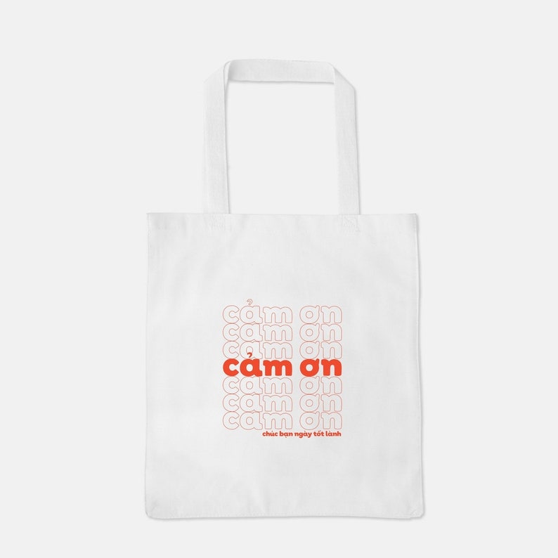 Cam on Tote Bag / Thank You Vietnamese Tote Bag / Reusable Tote Bag / Vietnamese Gifts / Gifts