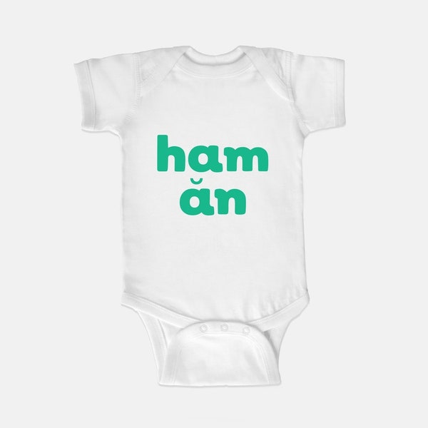 Ham An Baby One Piece / Funny Vietnamese Baby One Piece / Baby Bodysuit / Cute Baby Shower Gift