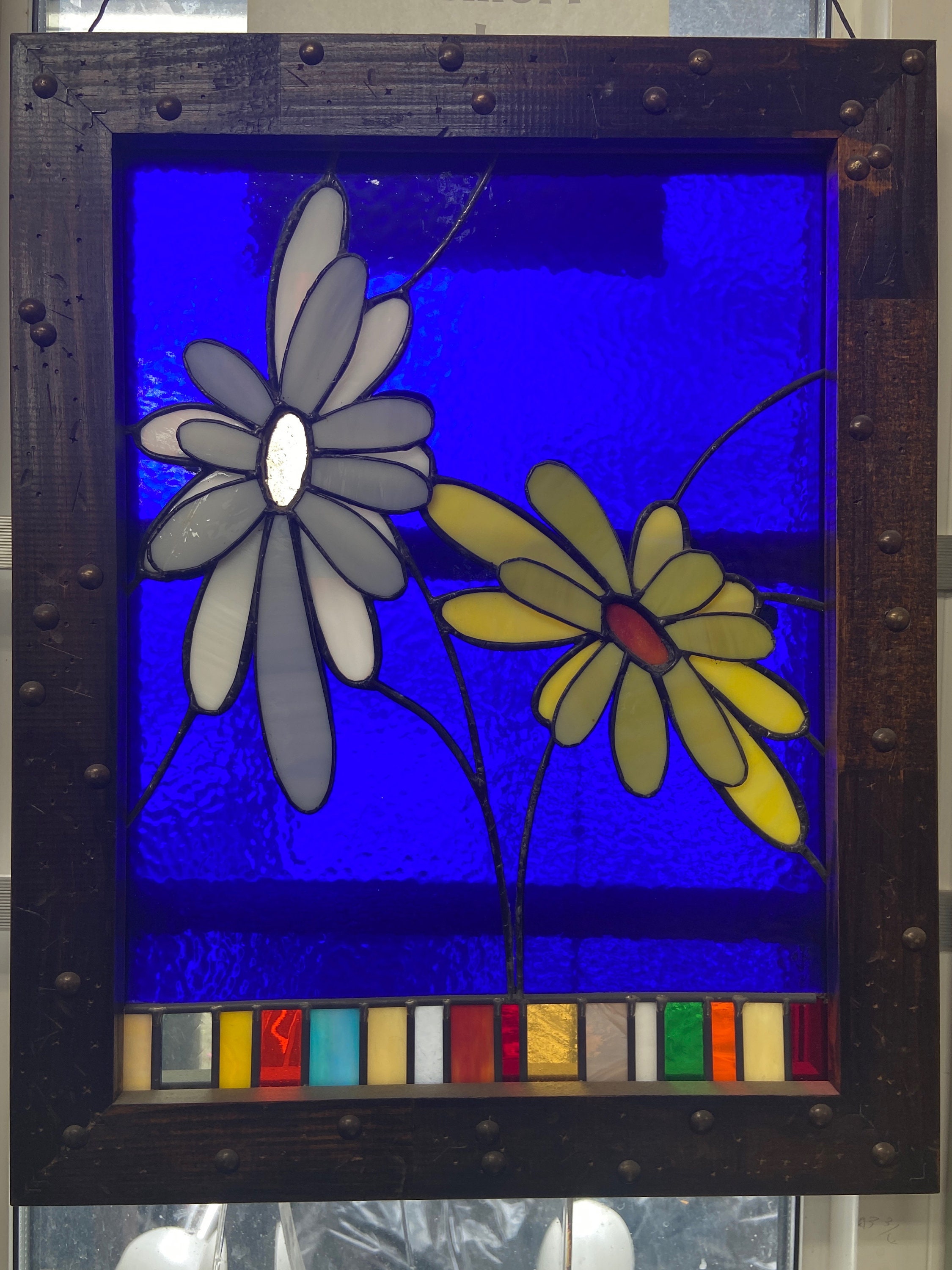 Roquebrun Tiffany Style Stained Glass Window - TF810 - Design Toscano