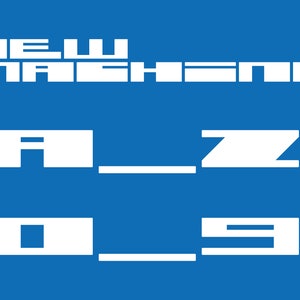 New Machine - Technological Font