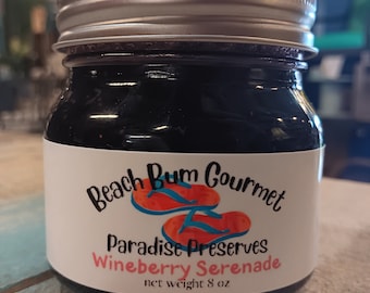 Wineberry Serenade, Blueberry Wine Jam, Unique Jams and Jelly, Jam of the Month, Holiday Food Gift, Gourmet Jam, Charcuterie Board Jelly