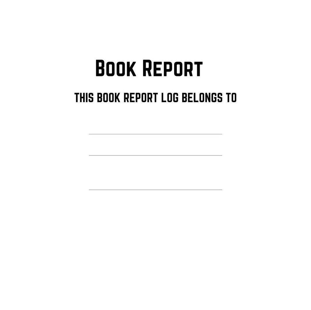 Book Report Template/book Report Log/ Back to School/canva Etsy