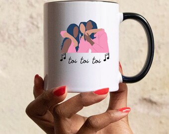 Toi Toi Toi Mug, Good Luck Mug, Black Women Mug, Opera Mug, Choir Mug, Music Mug, Black History Mug, Juneteenth Mug
