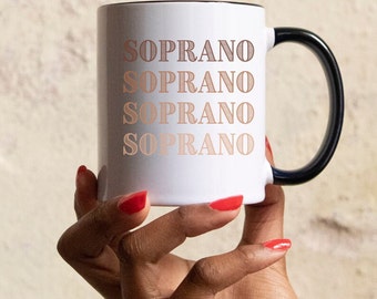 Soprano Mug, Voice Type Mug, Opera Mug, Choir Mug, Music Mug, Black History Mug, Juneteenth Mug