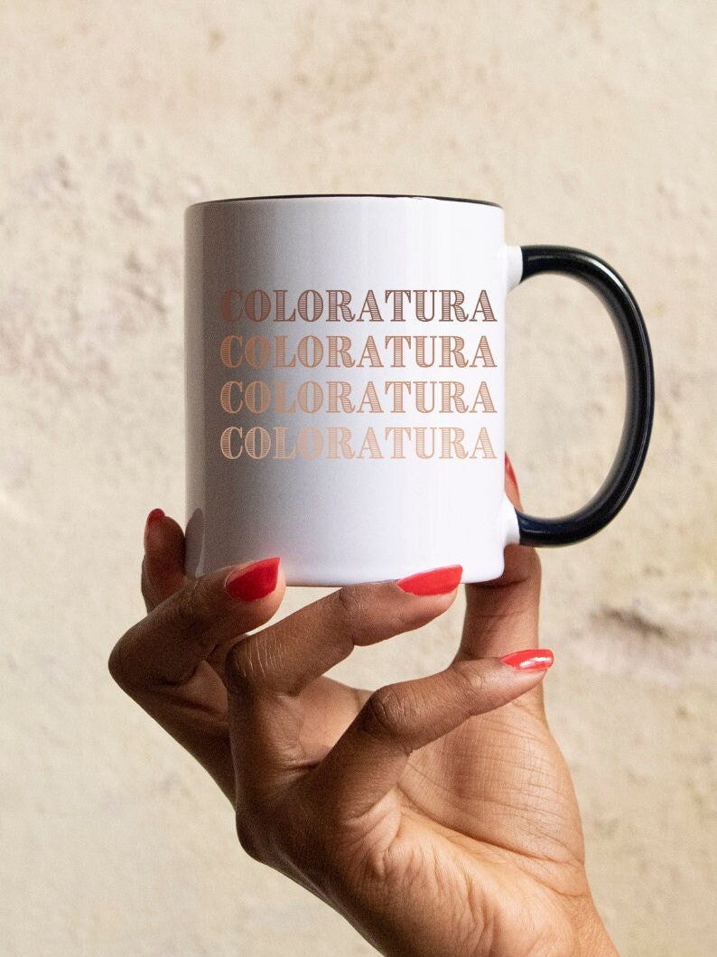 Coloratura Mug, Voice Type Mug, Opera Mug, Choir Mug, Music Mug, Black History Mug, Juneteenth Mug