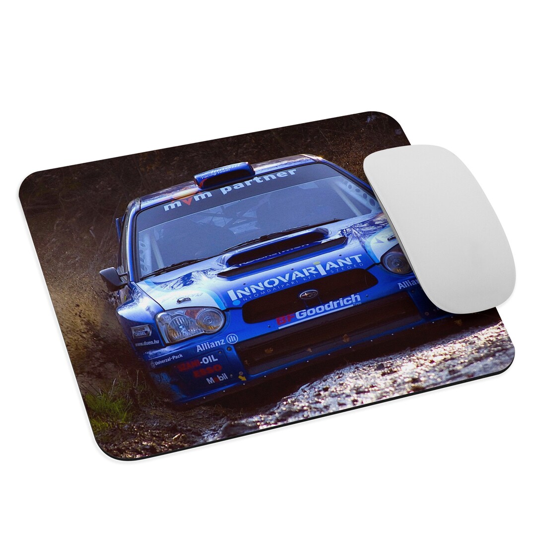 Subaru STI Racing Car Computer Mouse Pad Etsy