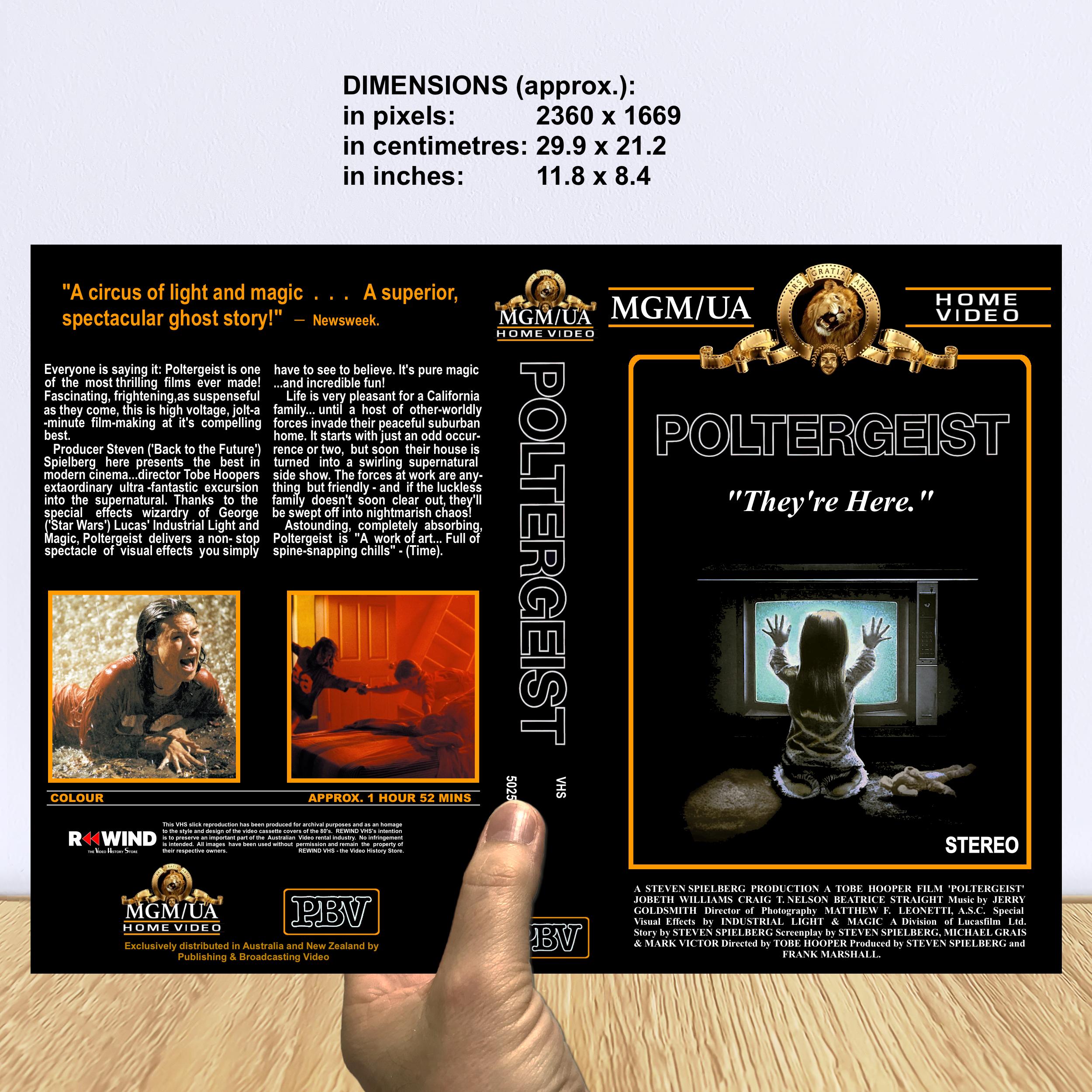 Poltergeist (1982) - Digital Download VHS Replacement CEL MGM