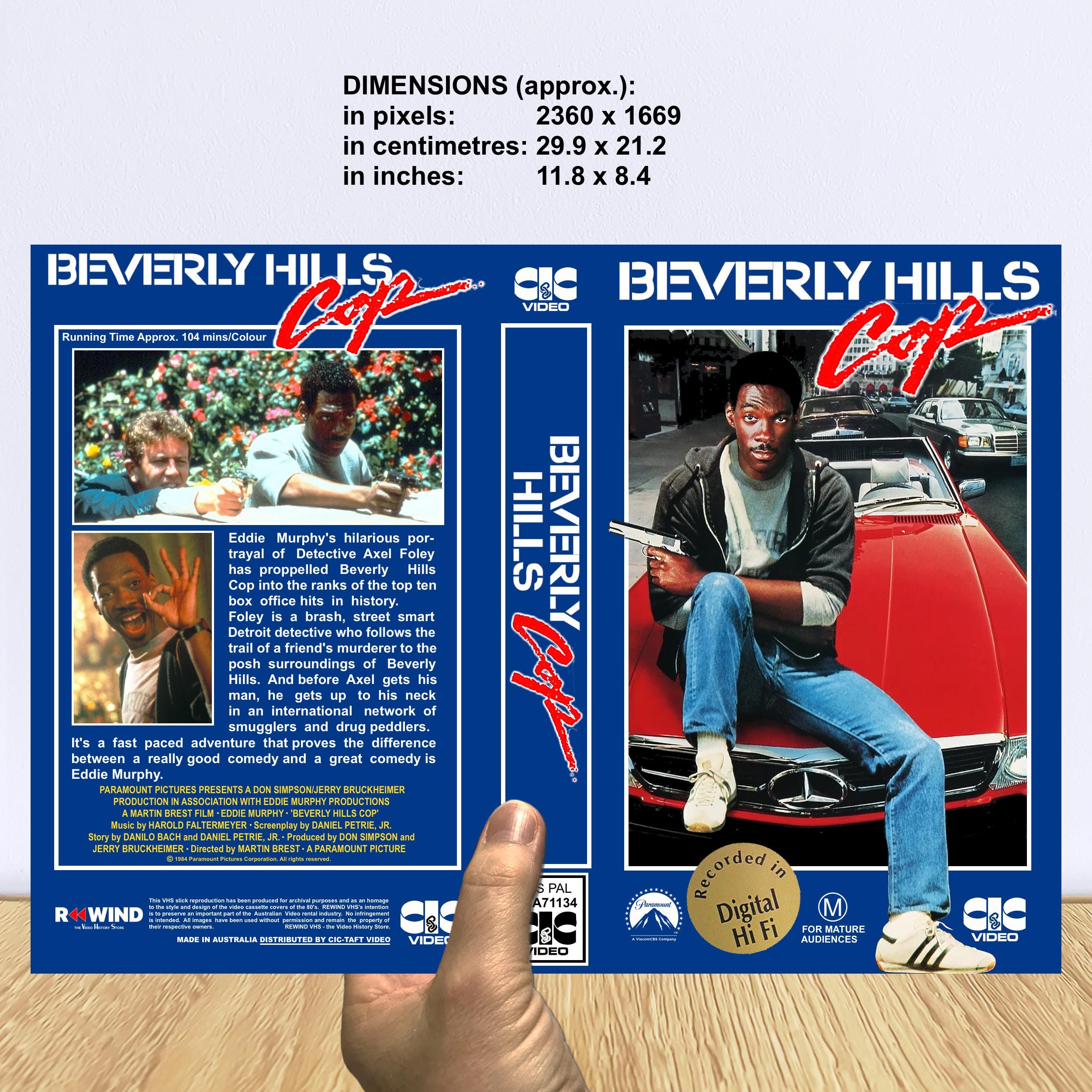 Beverly Hills Cop (1984) - VHS Cover - Digital Download