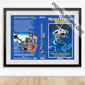 The Neverending Story (1984) - Digital Download VHS replacement slick/insert