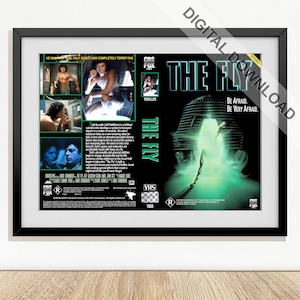 The Fly (1986) - Plaquette/insert de remplacement VHS en téléchargement numérique