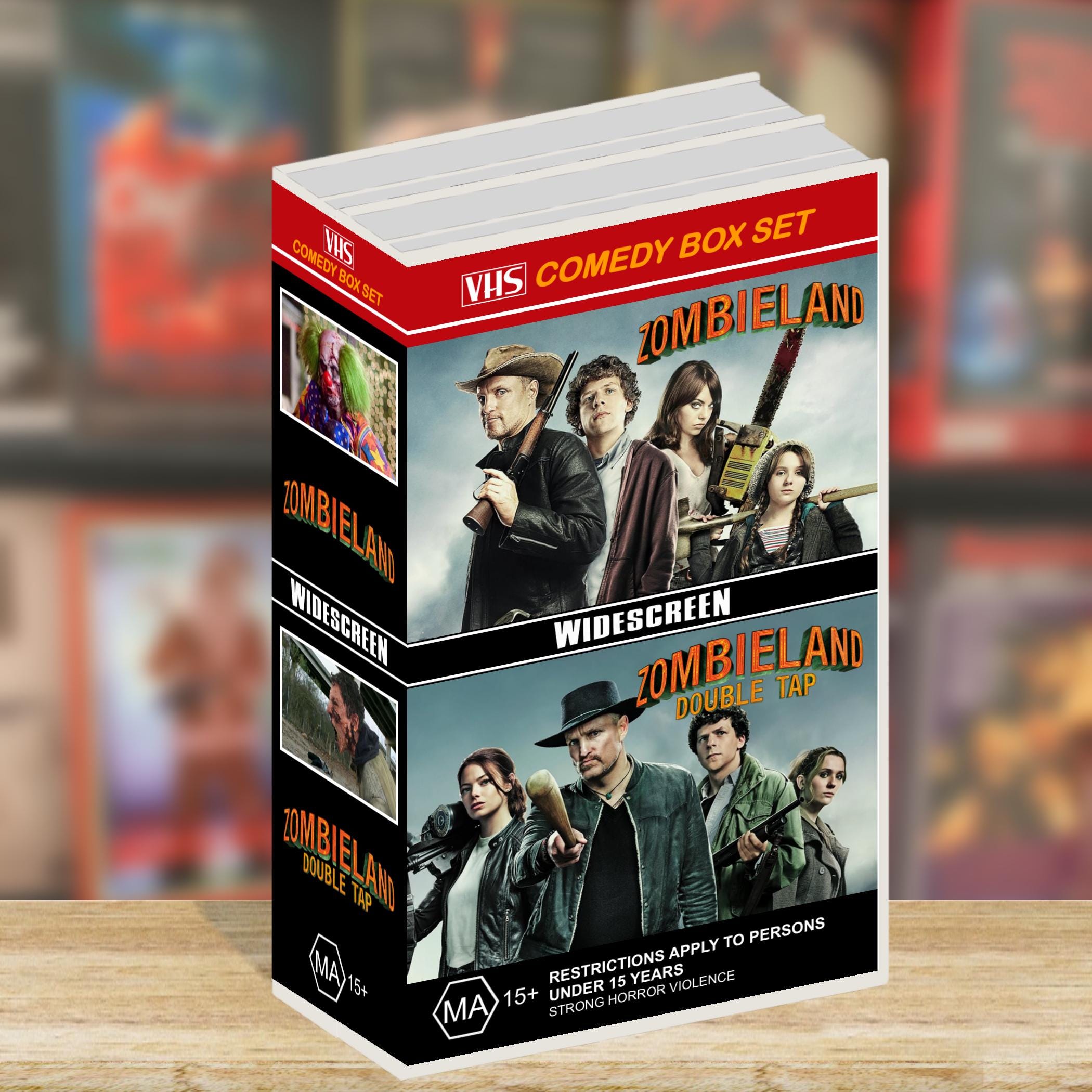 Zombieland + Zombieland Double Tap (2009/2019) Deluxe VHS Box Set