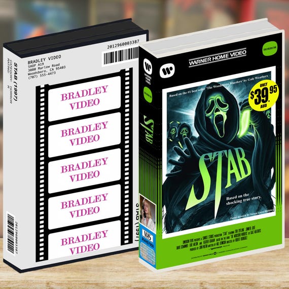 【9本セット】　LINDBERG　VHS Stab (1998) VHS | Scream 2 Movie Prop Replica | Custom Archive