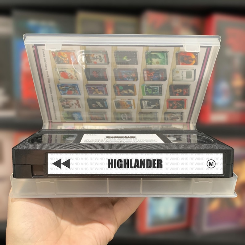 Highlander (1986) VHS | Custom-made Adventure Movie Collectable ...