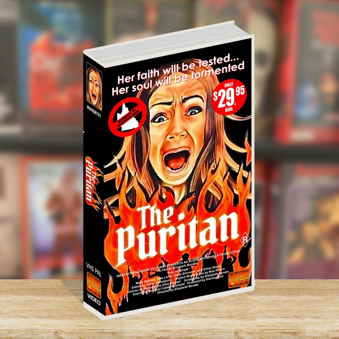 The Puritan (1985) VHS | Maxxxine Movie Prop Replica | Custom