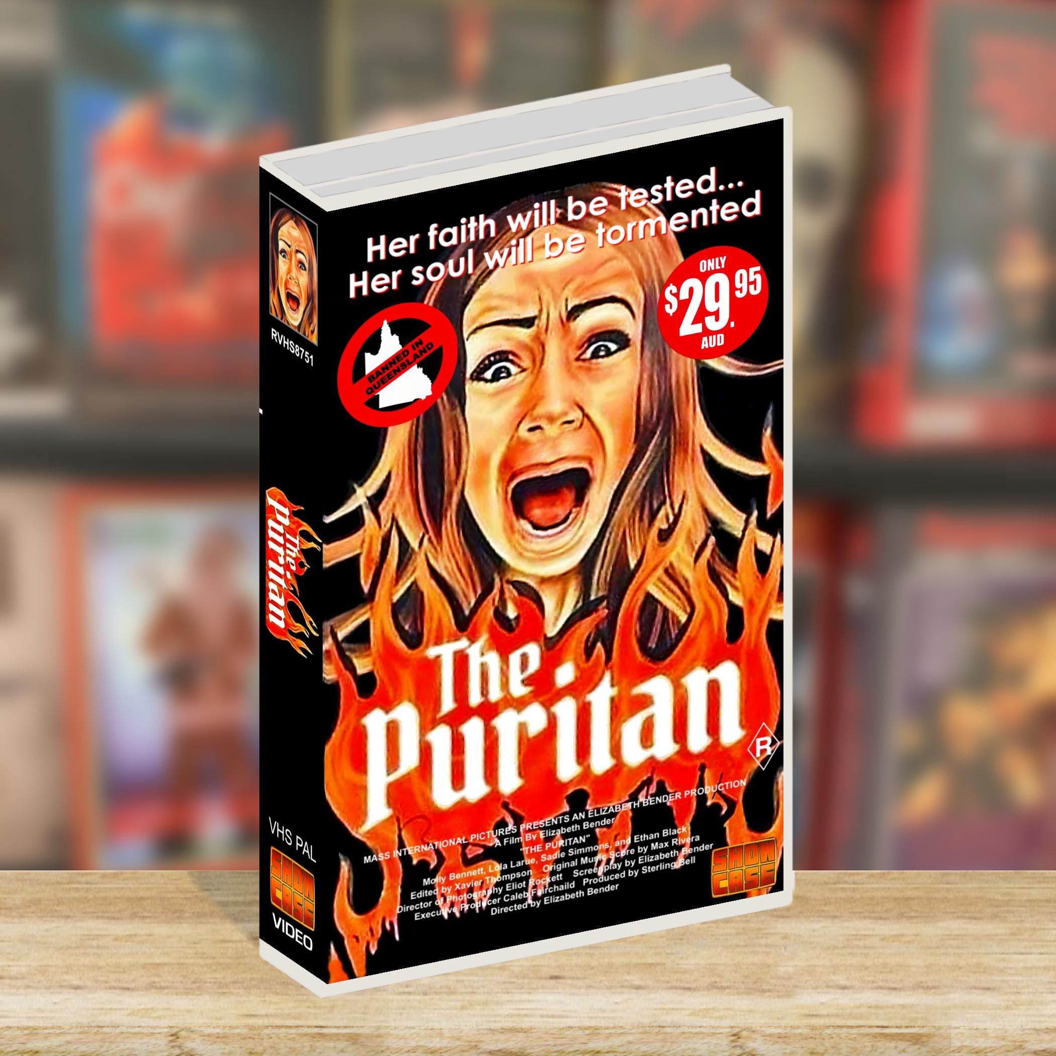 The Puritan (1985) VHS | Maxxxine Movie Prop Replica | Custom