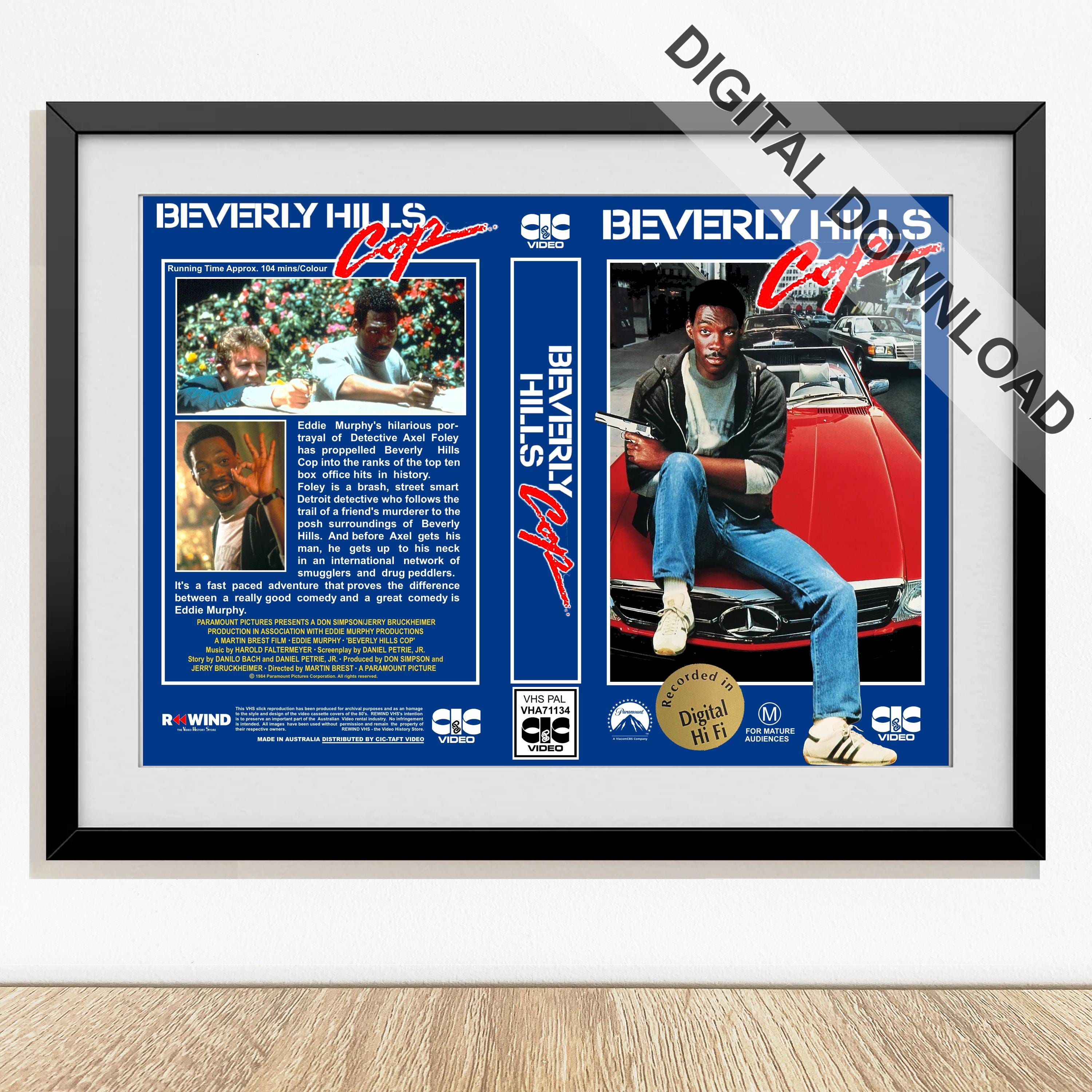 Lead　MOVIES1　VHS Beverly Hills Cop (1984) - VHS Cover - Digital Download