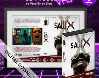 Saw X (2023) - Digital Download VHS custom insert