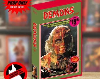 Demons (1986) VHS Display Case | Classic Video Store design | Case Only - No Tape