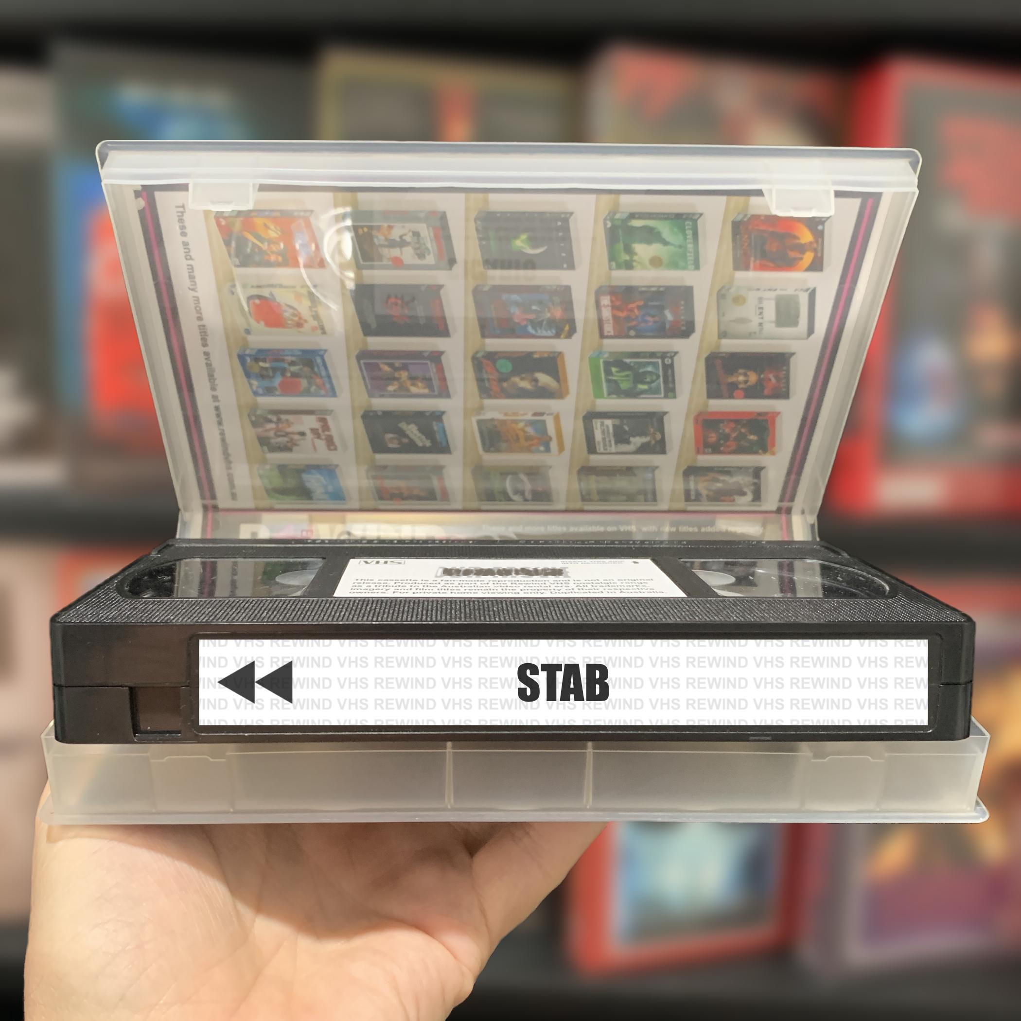 Stab (1998) VHS | Scream 2 Movie Prop Replica | Custom Archive
