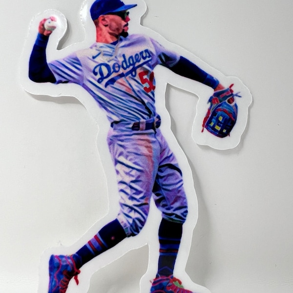 Mookie Betts Los Angeles Dodgers Vinyl Sticker 2.5 inch: Perfect Decal and Gift for Baseball Fans