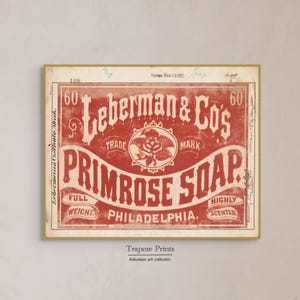 Vintage Badezimmer Kunst Seife Werbung Herunterladbare Wandposter | Antike 1800er Südwestern Western Cowboy Rustikale Land Bad Anzeige | 246