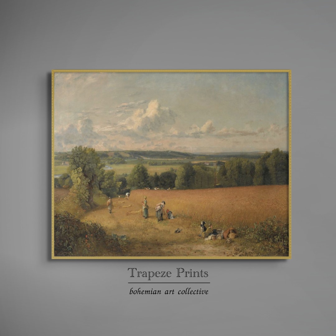 Vintage European Landscape Wall Art | French Country Painting ...