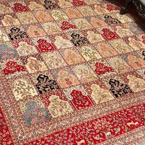 Hereke silk oriental rug