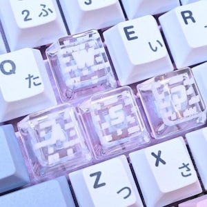 WASD artisan keycap, custom keycaps, resin keycap, artisan keycaps, WASD, keycaps, first WASD artisan , custom keyboard, handmade keycaps
