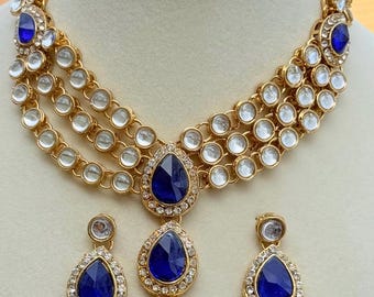 Handmade Kundan Choker Set: Indian Bridal Jewelry