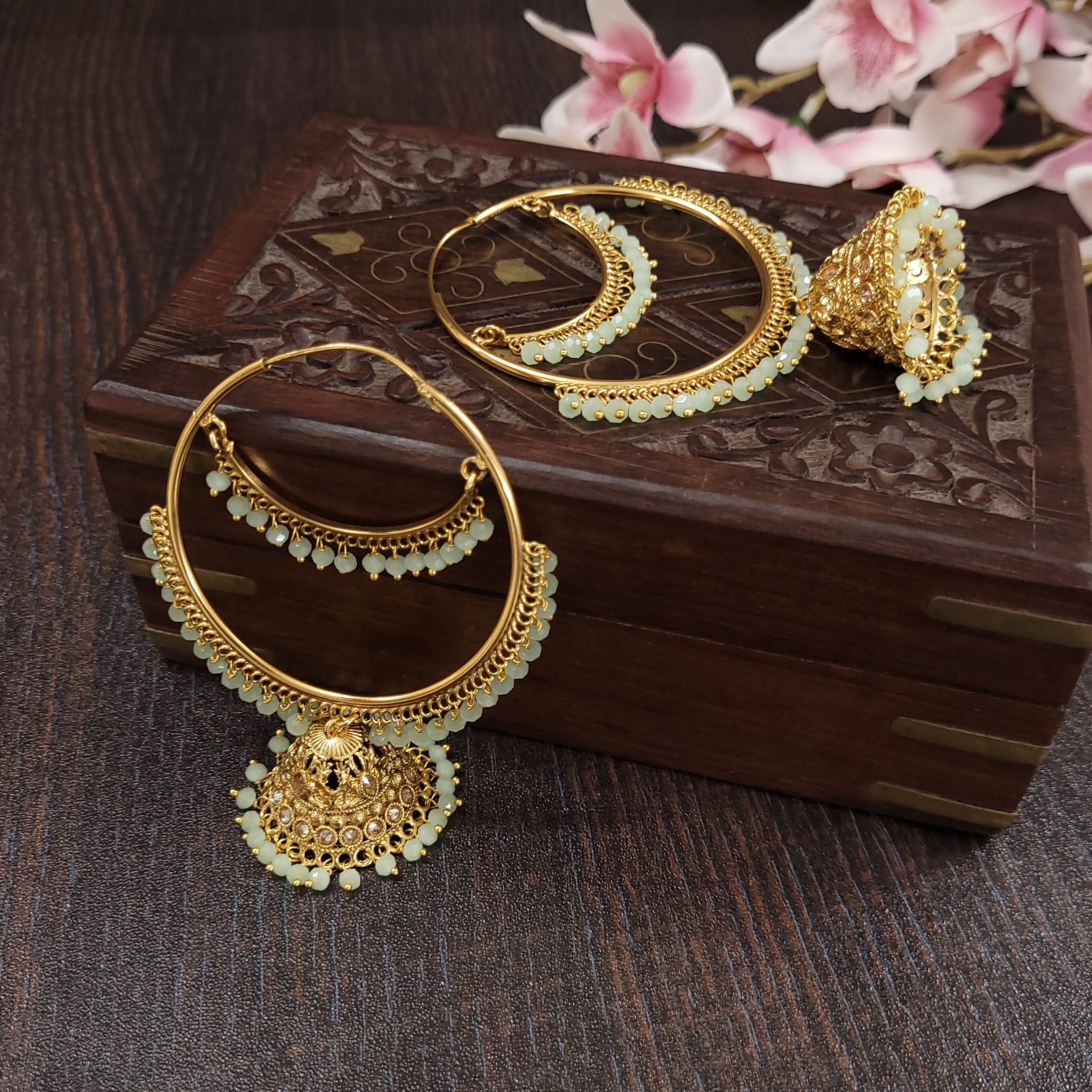 Gold clearance punjabi earrings