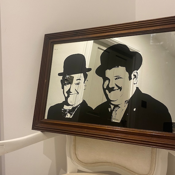 Vintage Laurel and Hardy Advertising Mirror - Etsy UK