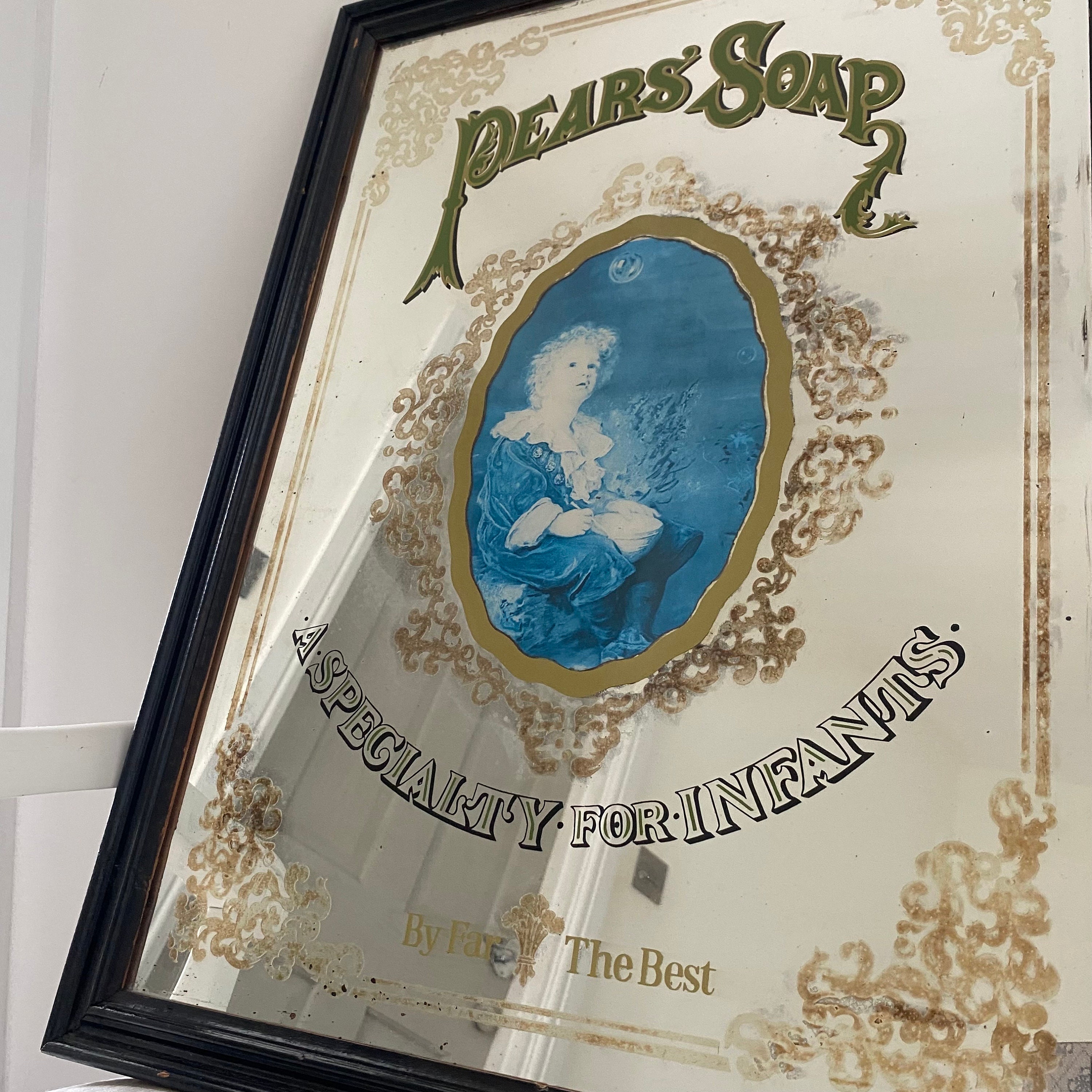 Vintage Classic Advertising Pear's Soap Mirror - Etsy UK