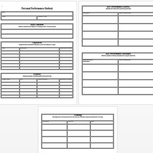 Personal Performance Outlook and Review Template