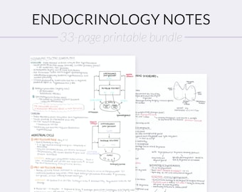Endocrinology Medical School Study Guide | Theory Notes