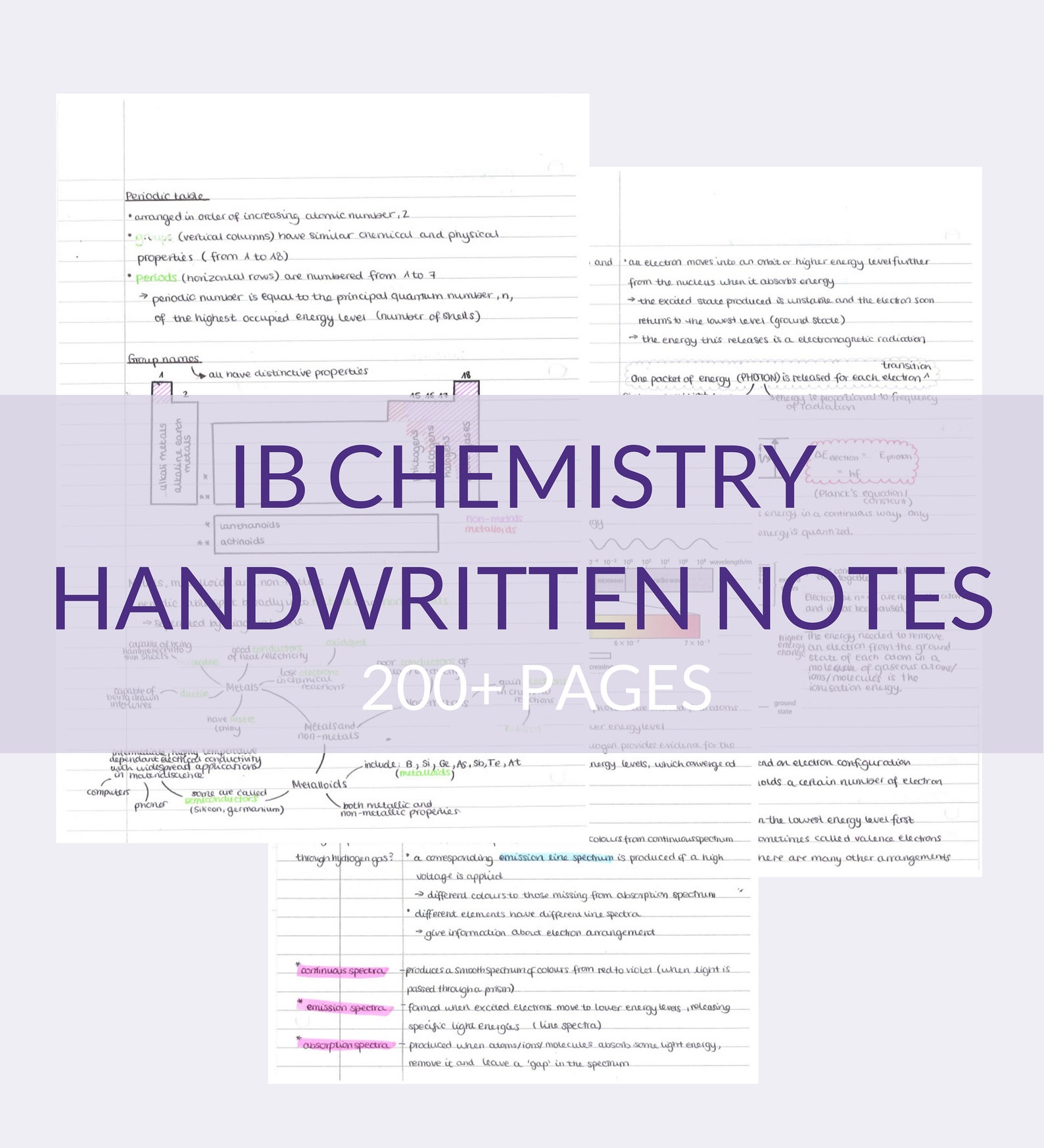 IB Chemistry Ultimate Notes SL and HL | Handwritten Revision Notes ...