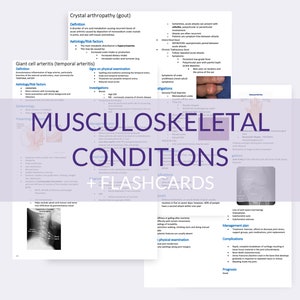 Affections musculosquelettiques (MSK) avec cartes mémoire | Guide d'étude de la faculté de médecine | Remarques