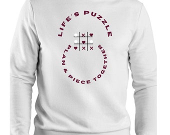 Unisex organic raglan Printed sweatshirt -Personalized Design SweatShirt