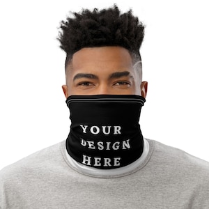 Personalized Neck Gaiter, Custom Face Mask, Adult Multi-functional Face Covering, Face Buff, Face Shield, Face Gaiter, Motorcycle Gaiter