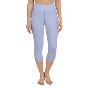 Yoga Gym Capri Leggings - Melrose light blue