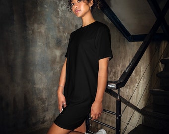 Midnight T-shirt dress, Black Tshirt dress